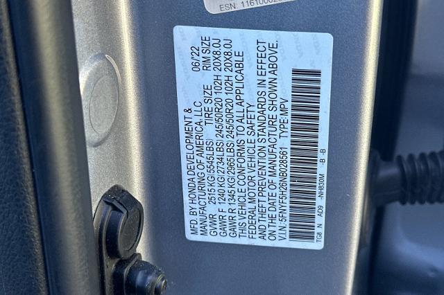 2022 Honda Pilot - $25,731