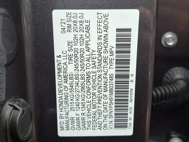 2021 Honda Pilot - $32,327