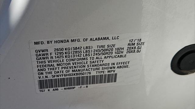 2019 Honda Pilot Elite