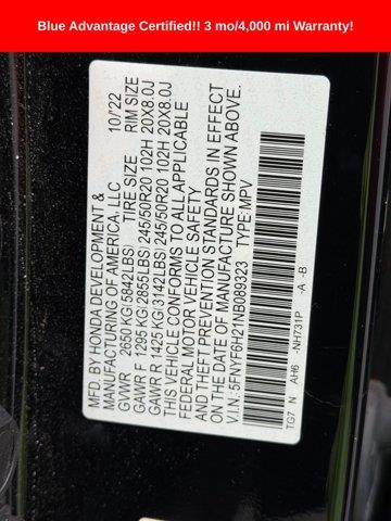 2022 Honda Pilot - $24,500