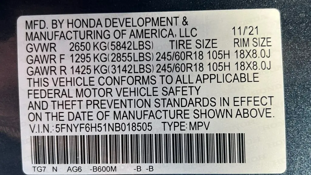 2022 Honda Pilot EX-L