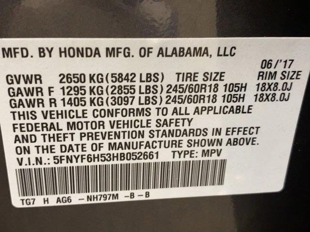 2017 Honda Pilot - $19,000
