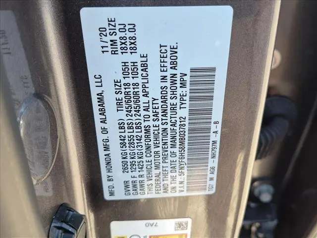 2021 Honda Pilot - $25,445