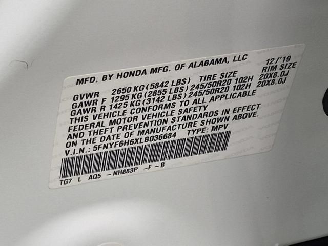 2020 Honda Pilot - $22,416