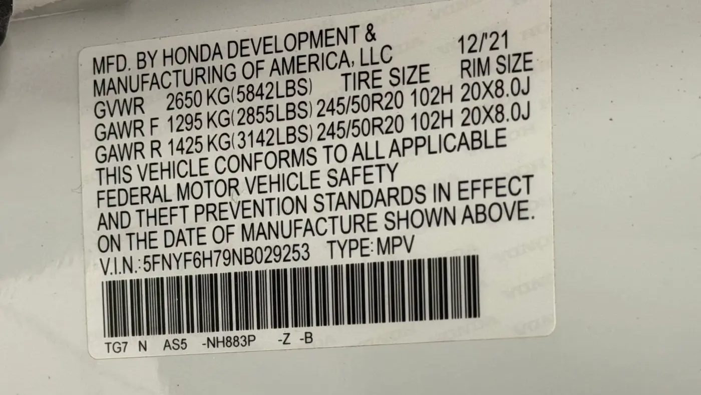2022 Honda Pilot Black Edition