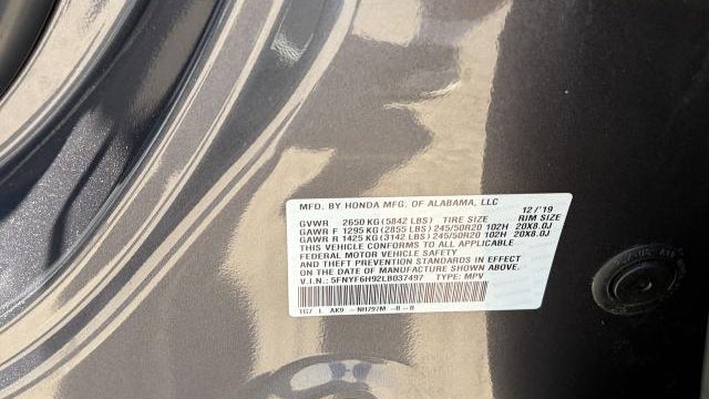 2020 Honda Pilot Touring