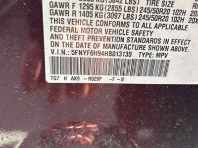 Photo of a 2017 Honda Pilot AWD Touring 4DR SUV for sale