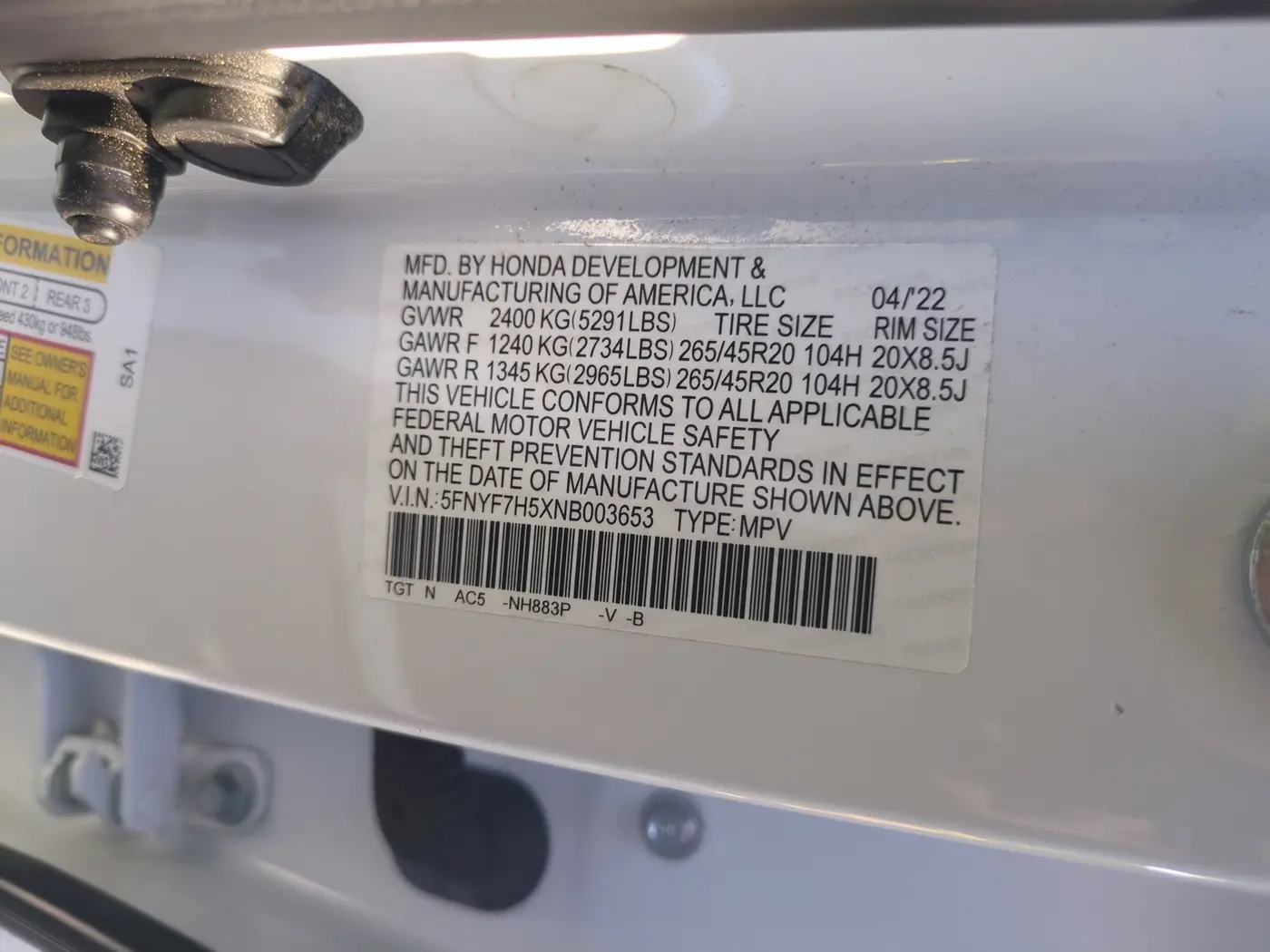 2022 Honda Passport - $23,995