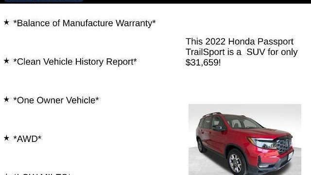2022 Honda Passport TrailSport