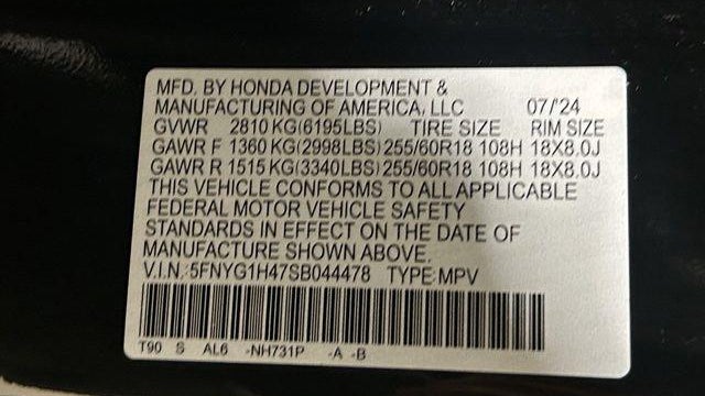 2025 Honda Pilot EX-L+