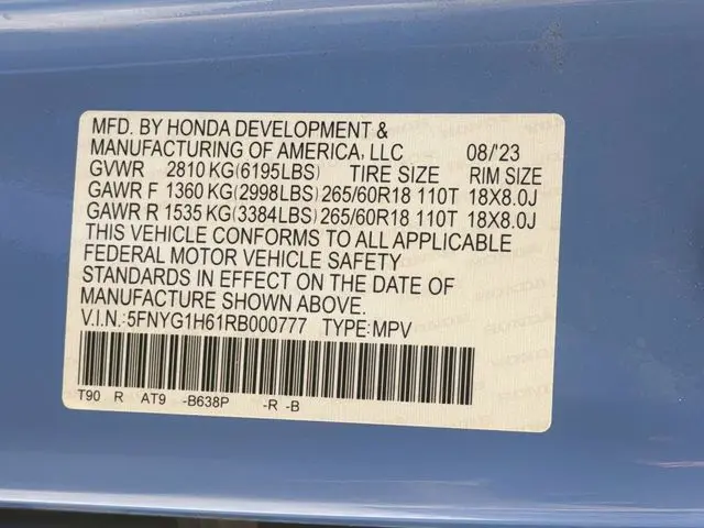 2024 Honda Pilot - $34,000