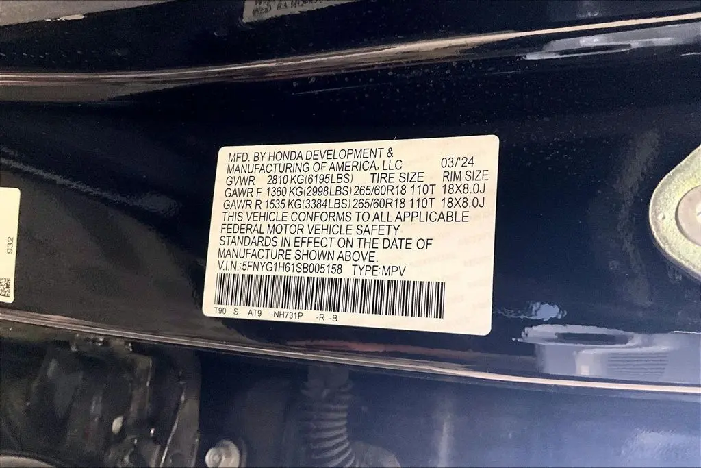 2025 Honda Pilot - $42,988