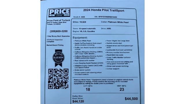 2024 Honda Pilot TrailSport