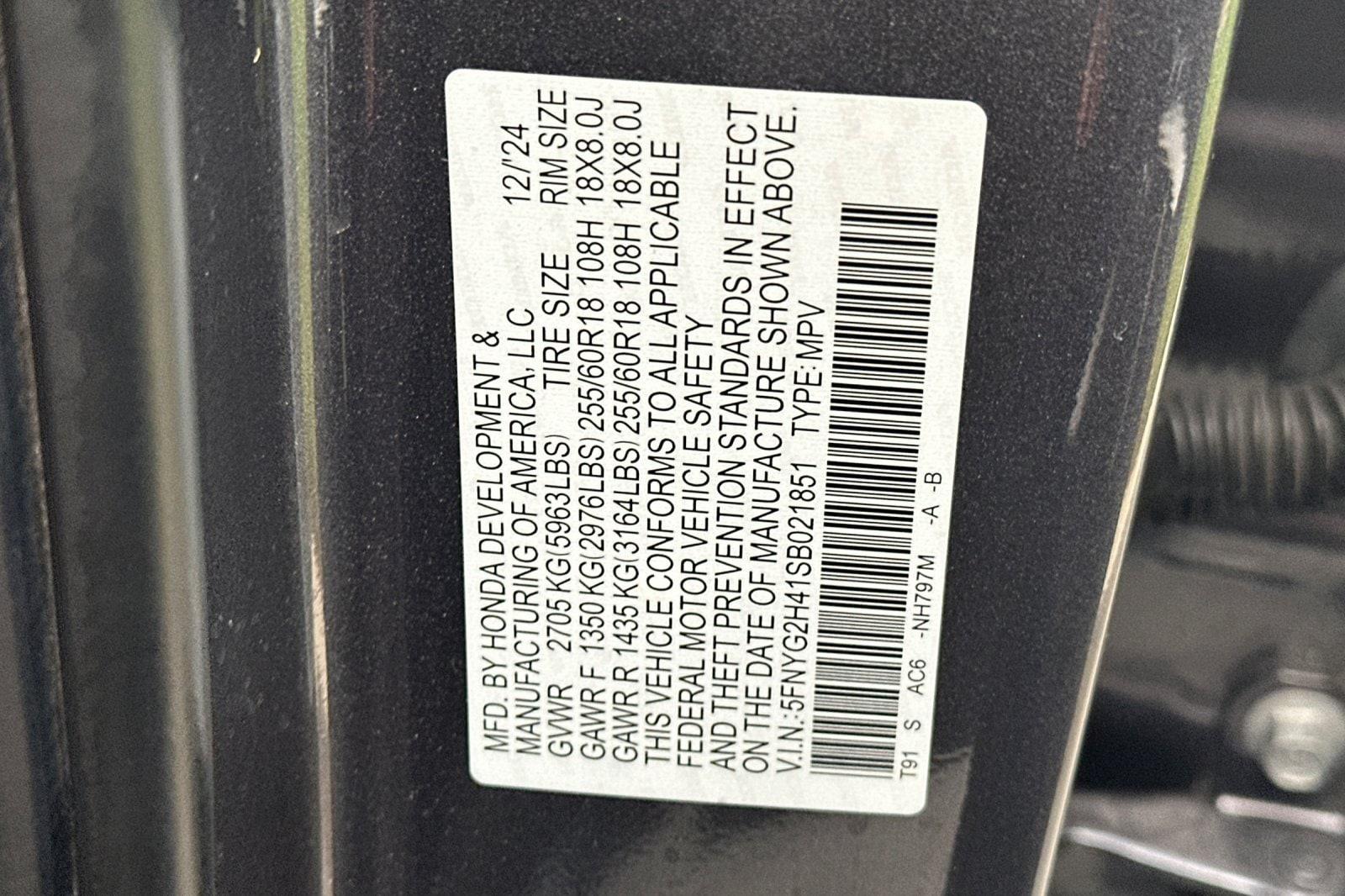 2025 Honda Pilot - $36,094