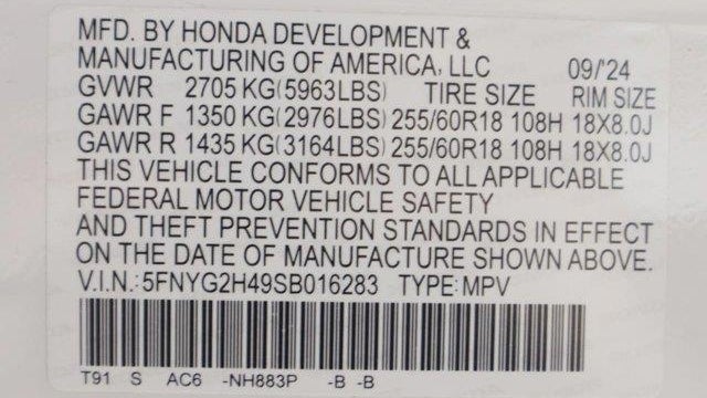 2025 Honda Pilot EX-L+