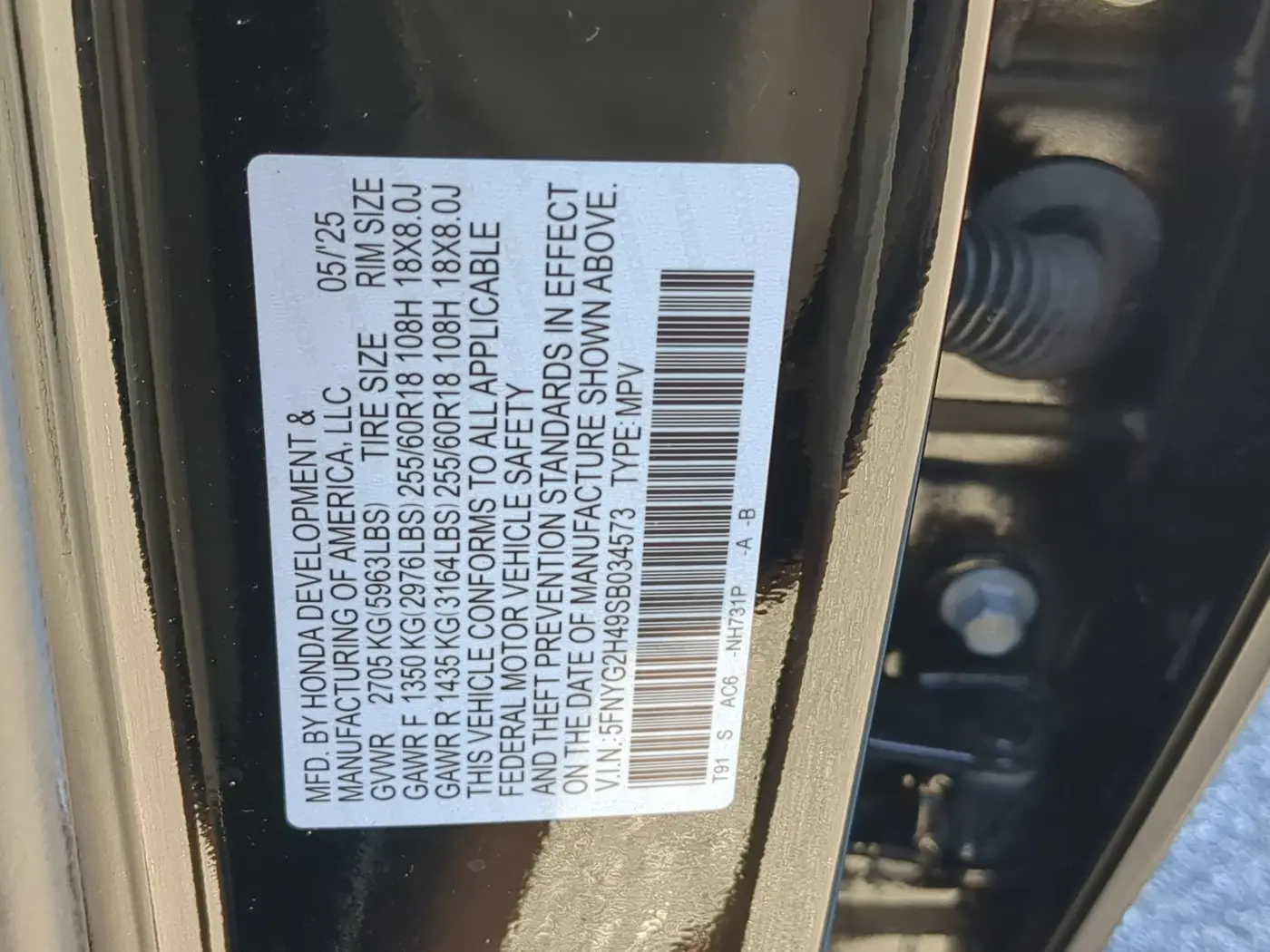 2025 Honda Pilot - $41,271