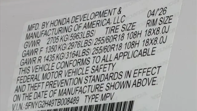 2026 Honda Pilot EX-L