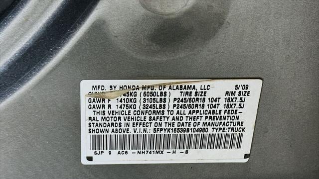 2009 Honda Ridgeline RTL