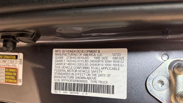 2023 Honda Ridgeline RTL