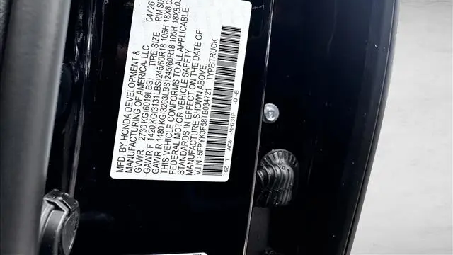 2026 Honda Ridgeline RTL