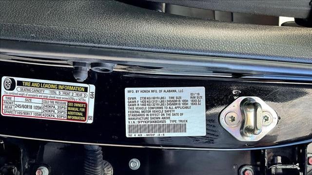 2019 Honda Ridgeline RTL