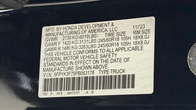 2023 Honda Ridgeline RTL-E