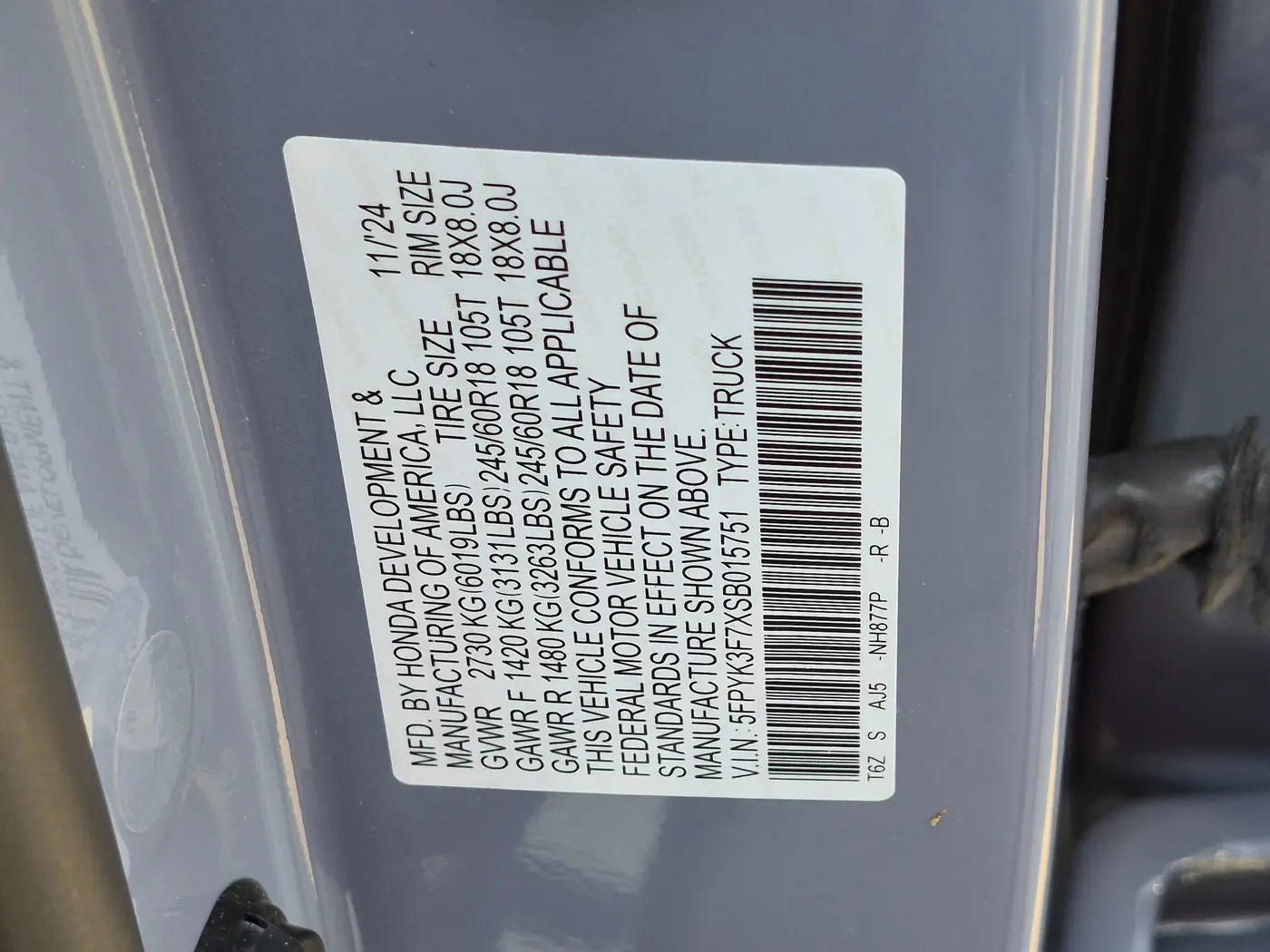 2025 Honda Ridgeline - $36,997