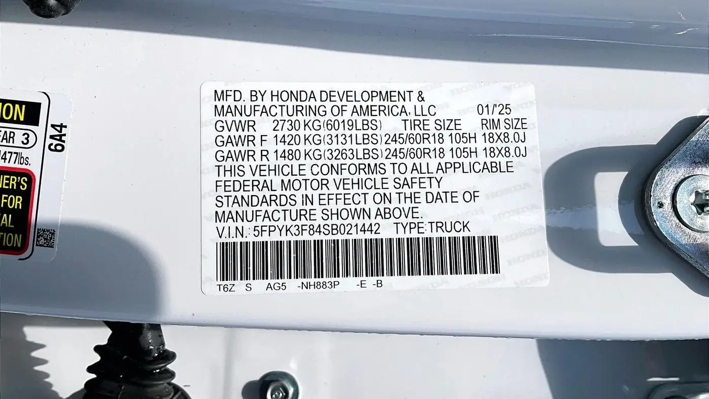 2025 Honda Ridgeline Black Edition