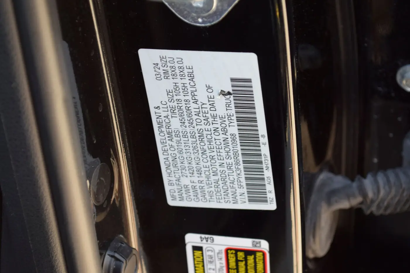 2024 Honda Ridgeline - $35,925