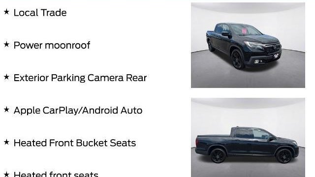 2018 Honda Ridgeline Black Edition