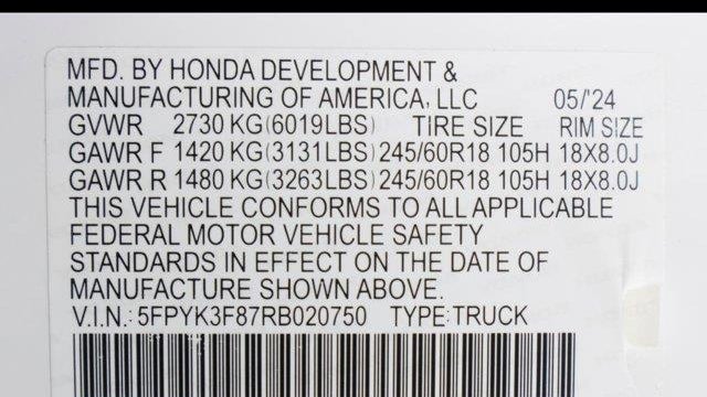 2024 Honda Ridgeline Black Edition