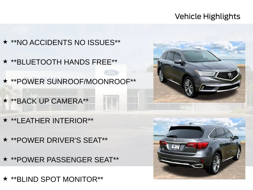 2017 Acura MDX - $17,795
