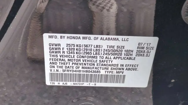 2017 Acura MDX SH-AWD w/Advance