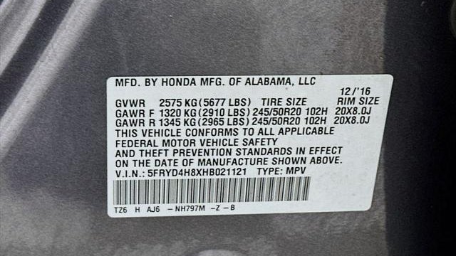 2017 Acura MDX SH-AWD w/Advance
