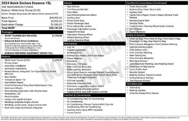 2024 Buick Enclave - $35,294