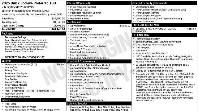 2025 Buick Enclave Preferred
