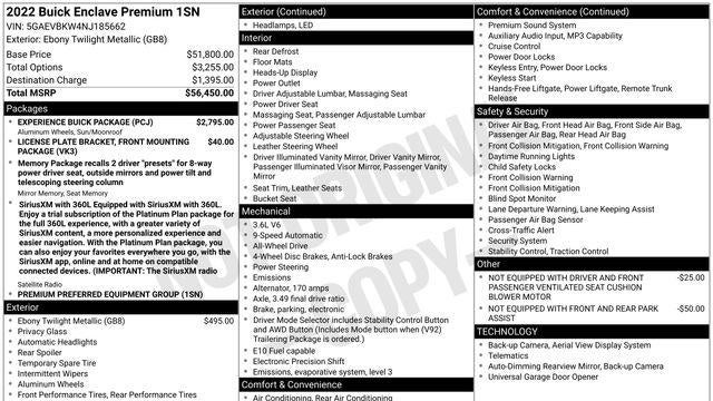 2022 Buick Enclave Premium