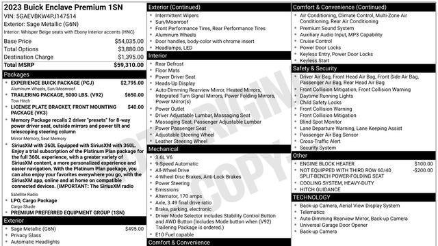 2023 Buick Enclave Premium
