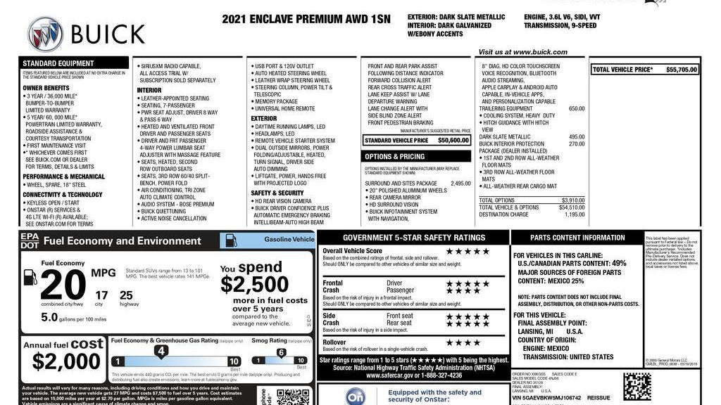 2021 Buick Enclave Premium