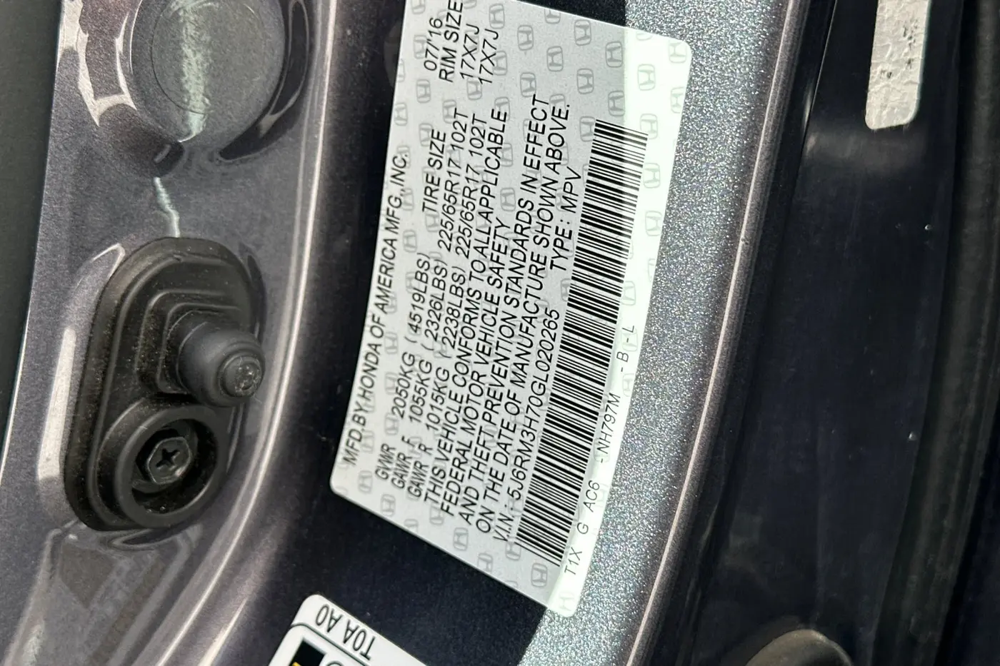2016 Honda CR-V - $19,851