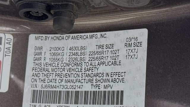 2016 Honda CR-V EX-L w/Navi