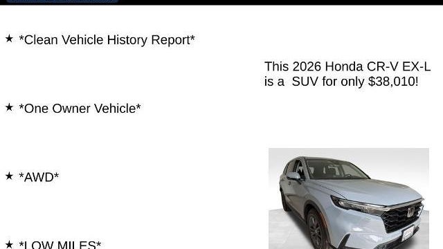 2026 Honda CR-V EX-L