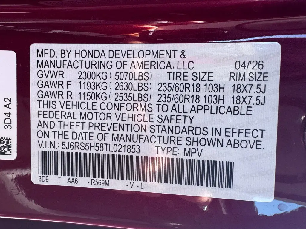2026 Honda CR-V - $35,000