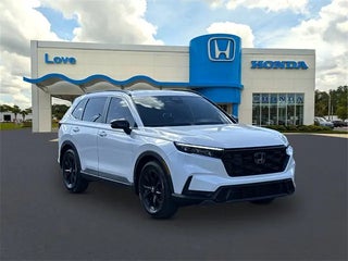 2025 Honda CR-V Hybrid with Platinum White Pearl Exterior