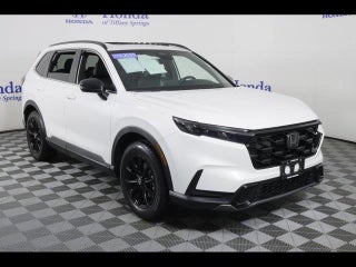 2025 Honda CR-V Hybrid with Platinum White Pearl Exterior