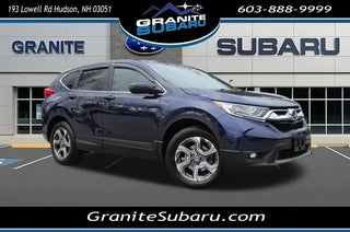 2017 Honda CR-V with Obsidian Blue Pearl Exterior