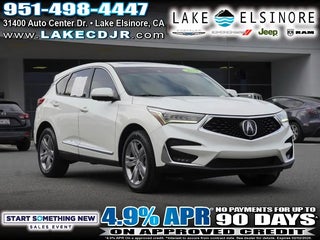 2019 Acura RDX with White Diamond Pearl Exterior
