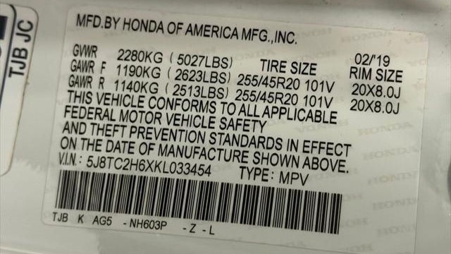 2019 Acura RDX SH-AWD w/A-SPEC