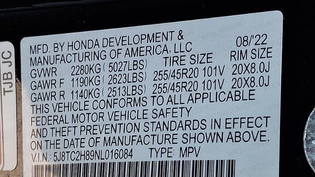 2022 Acura RDX SH-AWD w/Advance w/A-SPEC