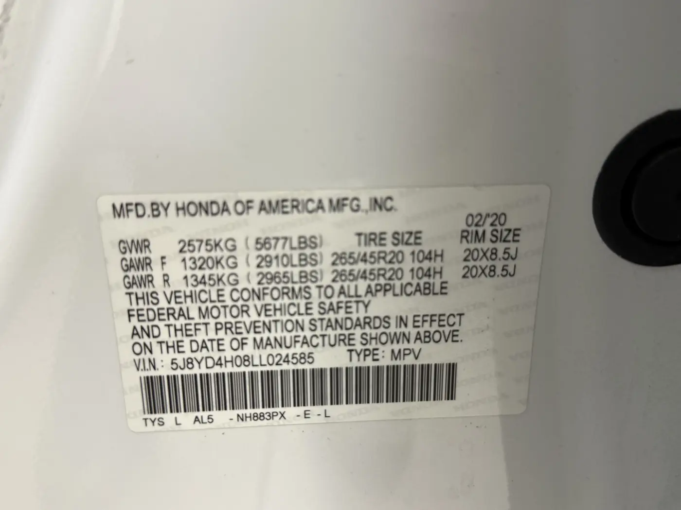 2020 Acura MDX - $26,950